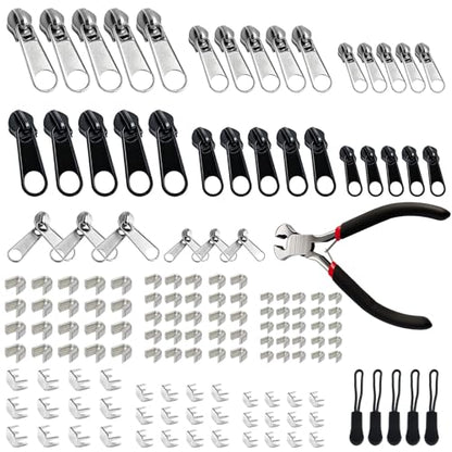 150 Pcs Zipper Repair Kit with Replacement Sliders (150 Count)