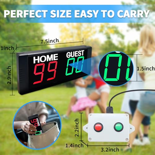 Magnetic Battery Powered Cornhole Scoreboard