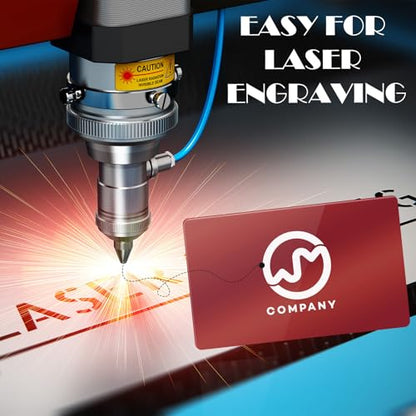 100Pcs 0.45 Metal Business Cards Aluminum Laser Engraving Blanks