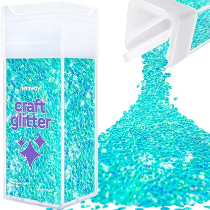 Craft Glitter Shaker Fluorescent Blue 110g Super Chunky (3.8801 Ounce)