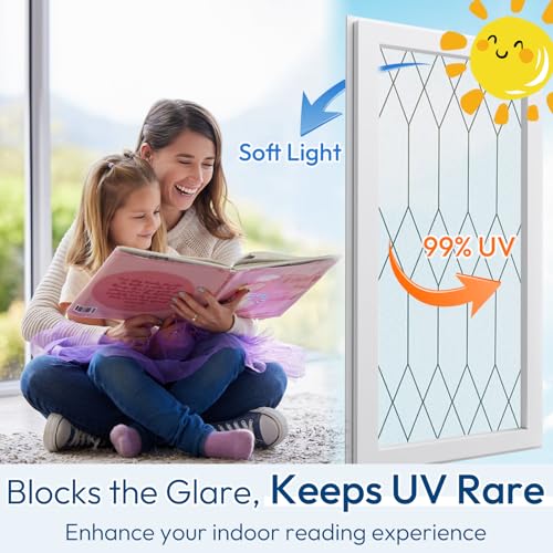 Moroccan Pattern Static Cling Window Privacy Film (19.38 Sq Ft)