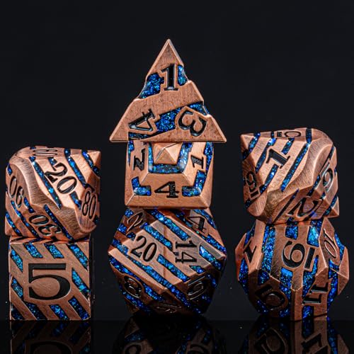 Inlay Metal DND Dice Set (7 Count)