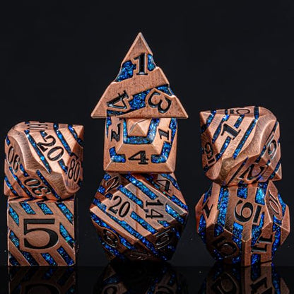Inlay Metal DND Dice Set (7 Count)