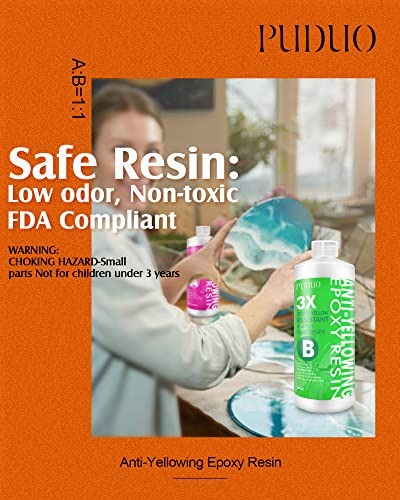 Epoxy Resin Crystal Clear Kit (32 Ounce)