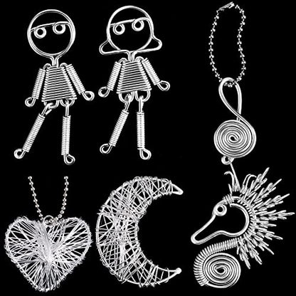 75FT 16 Gauge Bendable Silver Aluminum Craft Wire for Jewelry Making Craft (75 Foot)