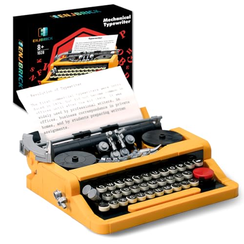 Typewriter Building Set for Adults (26 Count)