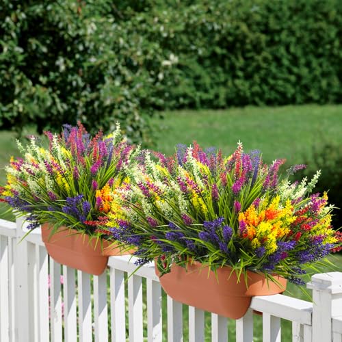 Artificial Lavender Plants with Mixed Color Flowers (24 Count)