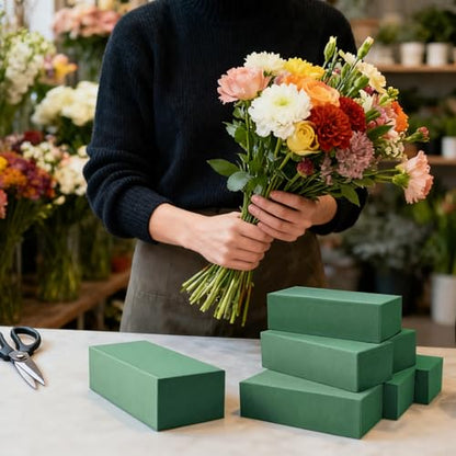 Wet Dry Green Floral Foam for Flower Arrangements 7.8"