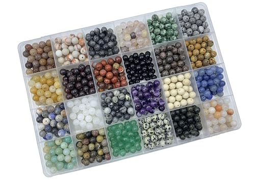 960Pcs 6mm Natural Gemstone Beads