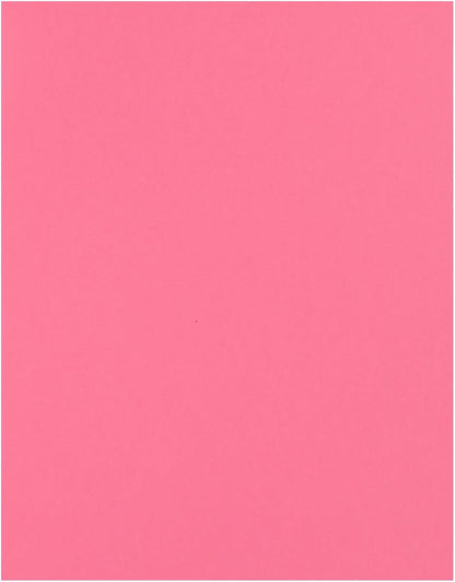 PA Paper Accents Stash Builder Cardstock 8.5" x 11" Hot Rose, 65lb Colored cardstock Paper for Card Making, Scrapbooking, Printing, Quilling and Crafts, 25 Piece Pack