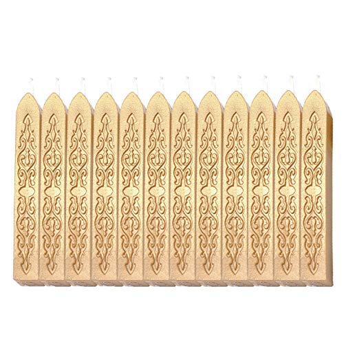 12Pcs Sealing Wax Sticks with Wicks for Wax Stamp (12 Count)