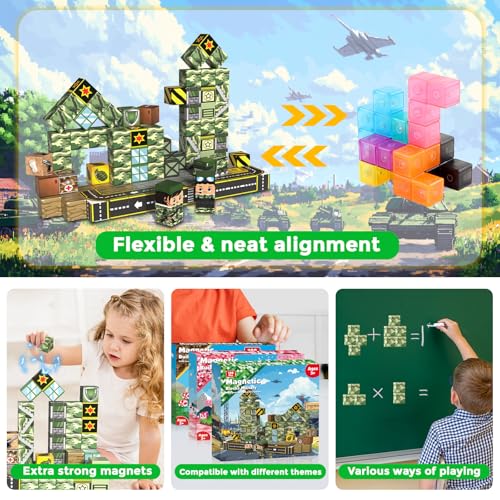100PCS Magnetic Blocks