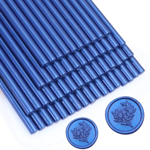 52pcs Navy Blue Wax Sealing Sticks for Wax Seal Stamp