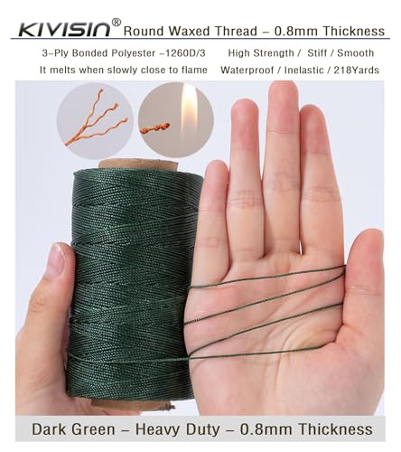 Heavy Duty Round Waxed Thread 0.8mm