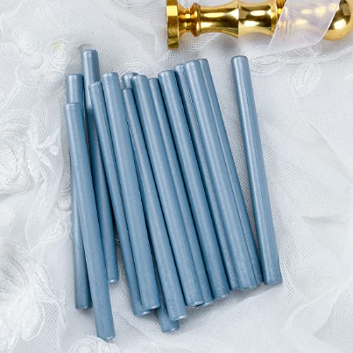 16 PCS Dirty Blue Glue Gun Sealing Wax Sticks for Small Glue Gun (16 Count)