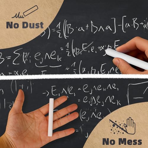 Dustless White Chalk 100PCS (100 Count)