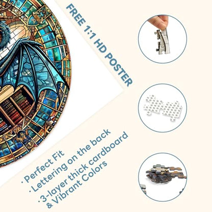 Round Puzzles for Adults 1000 Pieces (1000 Count)