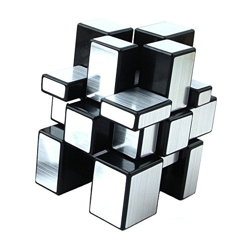 Mirror Speed Cube 3x3 Magic Cube Puzzle Brain Teaser Game Silver