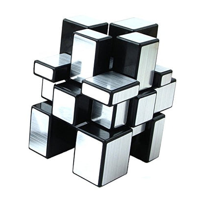 Mirror Speed Cube 3x3 Magic Cube Puzzle Brain Teaser Game Silver