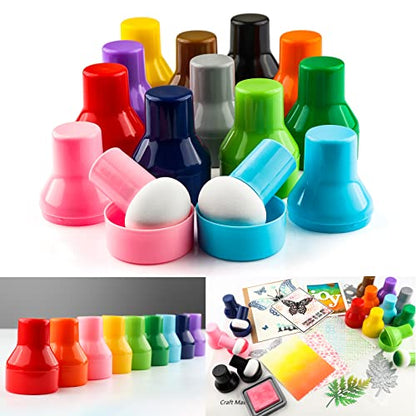 12PCS Sets Ink Applicator with Storage Cases (12 Count)