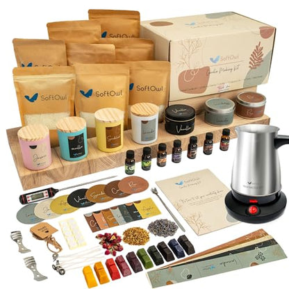Premium Soy Candle Making Kit with Electric Melter