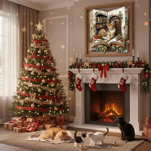 Cat in The Book Wooden Puzzles for Adults