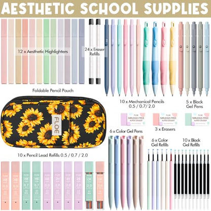 65PCS Aesthetic School Supplies Back to School Supplies Cute Stationary Set (65 Count)