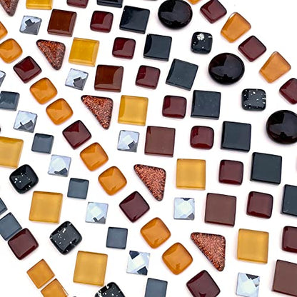 Assorted Black Irregular Crystal Mosaic Tiles (9 Ounce)