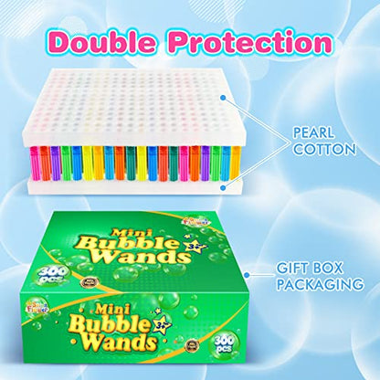 300 Pieces Mini Bubble Wands (300 Count)