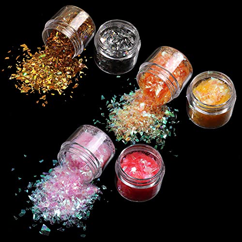 12 Colors Mermaid Nail Chunky Glitter (12 Count)