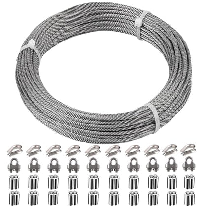 1 8 Inch Stainless Steel Wire Rope Cable Kit