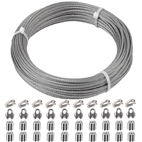 1 8 Inch Stainless Steel Wire Rope Cable Kit