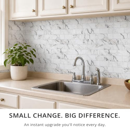 100 Pieces Peel and Stick Backsplash for Kitchen (12.5 Sq Ft)