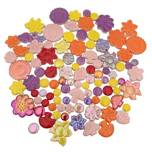 500g 1.1lb Random Color Irregular Ceramics Mosaic Tiles (16 Ounce)