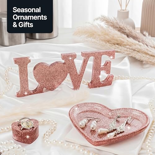 Craft Glitter Rose Gold 100g Microfine Glitter (100 Gram)