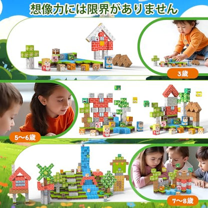 Magnetic Blocks 100 PCS with Light UP Magnetic Building Blocks (150 Count)