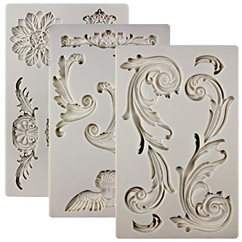 Baroque Style Ornament Curlicues Silicone Molds 3