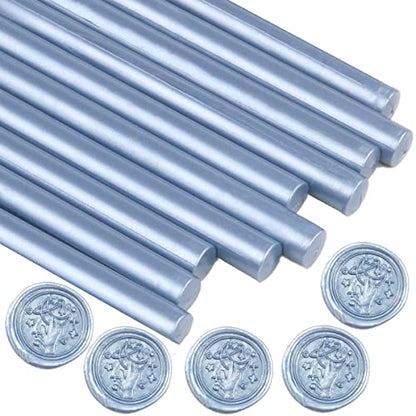 Gray Blue Wax Sealing Sticks (4.4092 Ounce)