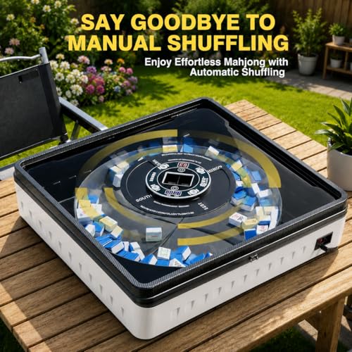 Portable Automatic Mahjong Table (152 Count)
