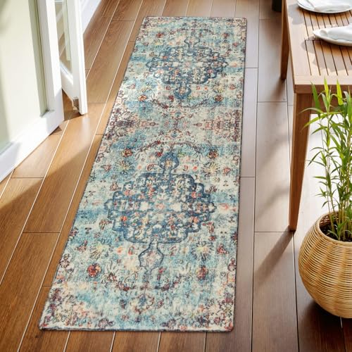 Reine Bohemian Floral Medallion Runner Rug