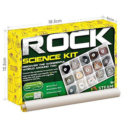 Piano Potato Rock and Mineral Kit 15 PCS with Box
