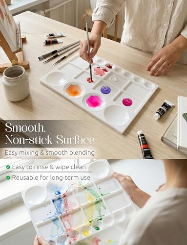 20 Well Plastic Paint Palette (2 Count)