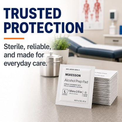 Alcohol Prep Pads (100 Count)
