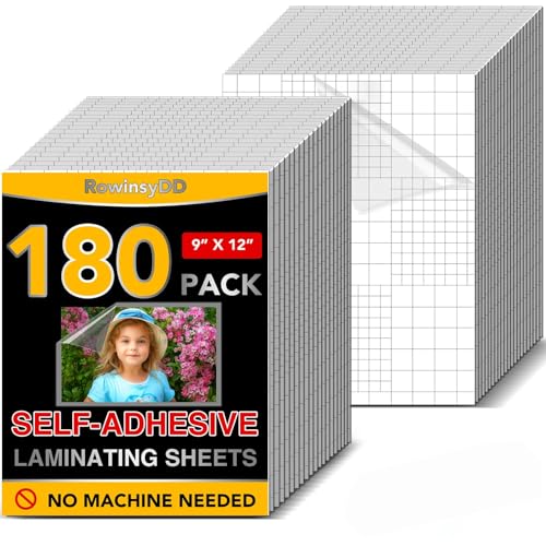180 PCS Self Laminating Sheets (180 Count)