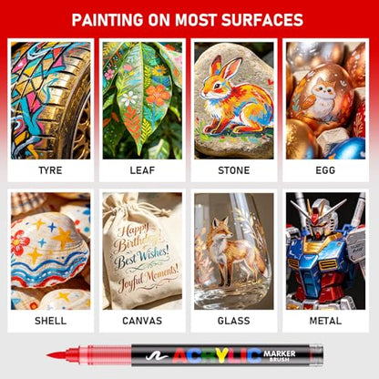 Acrylic Paint Markers for Coloring 408 Colors with 30% More Ink (408 Count)
