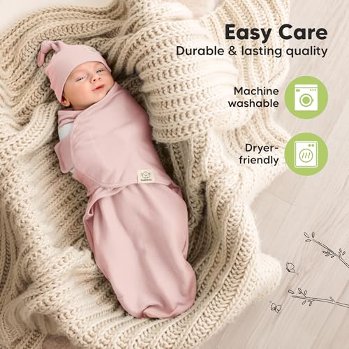 3pk Organic Swaddles for Newborns Girls