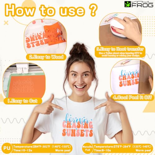 30PCS Heat Transfer Vinyl Bundle with Tools (30 Count)