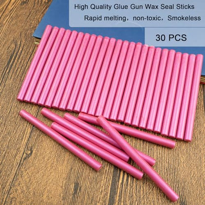 30PCS Mini Glue Gun Wax Seal Sticks for Wax Seal Stamp
