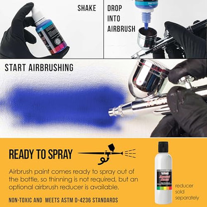 Opaque Canary Yellow Acrylic Airbrush Paint