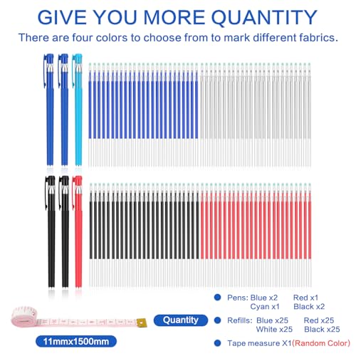 Fabric Markers for Sewing (107 Count)